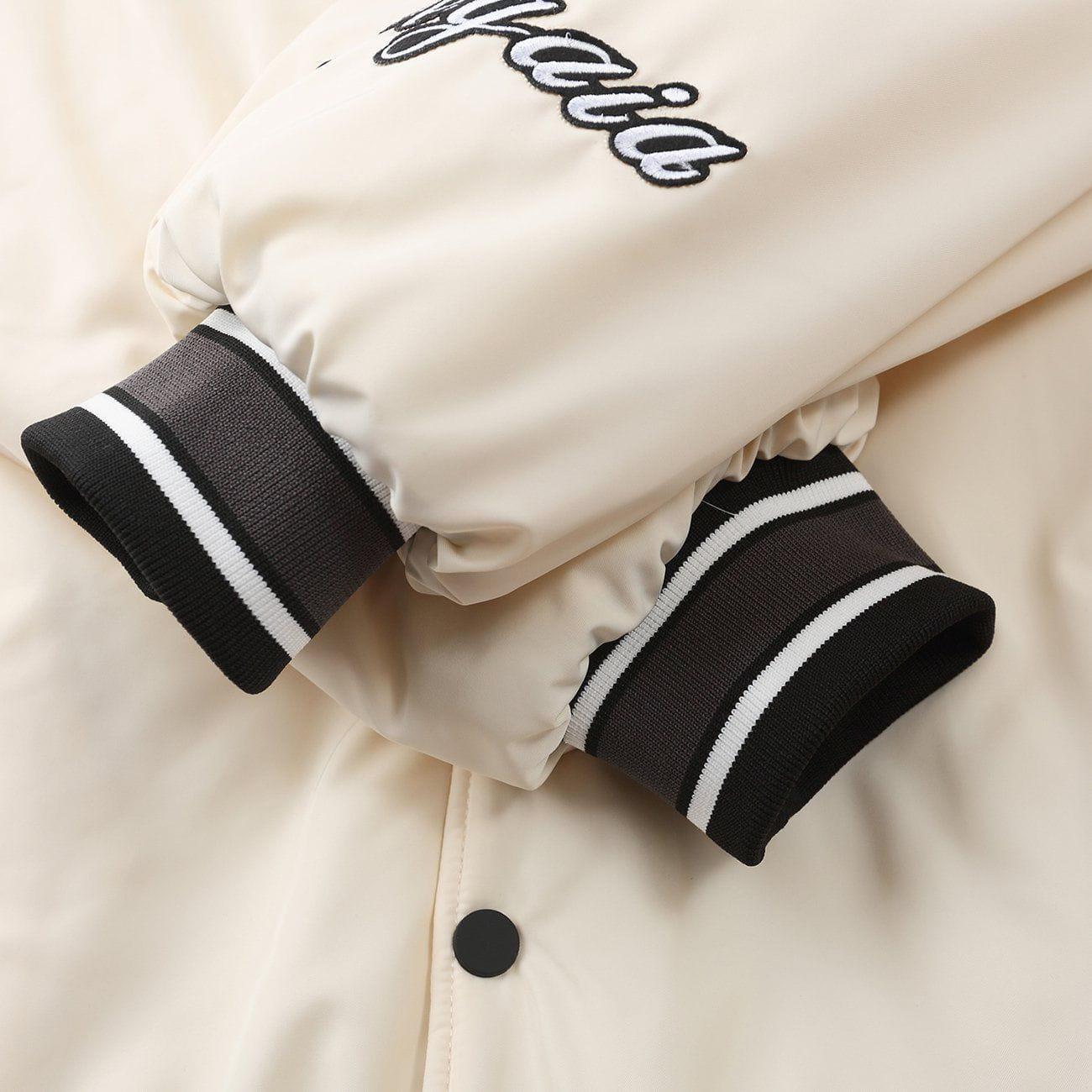 Tntwear® - Monogram Embroidery Winter Coat - tntwear1