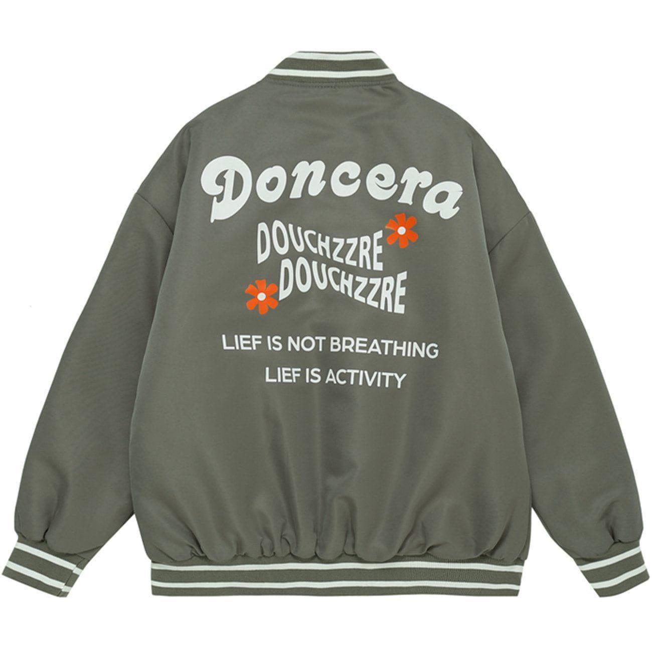 Tntwear® - Monogram Print Winter Coat - tntwear1