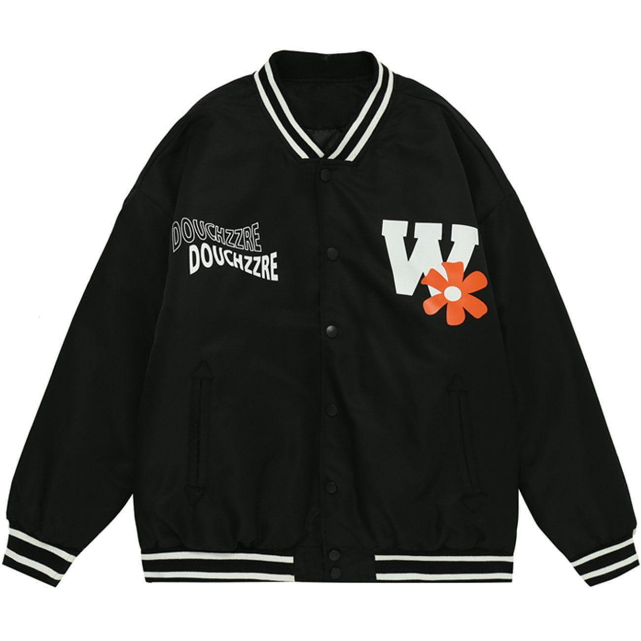 Tntwear® - Monogram Print Winter Coat - tntwear1