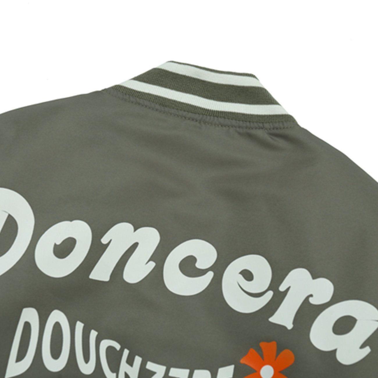 Tntwear® - Monogram Print Winter Coat - tntwear1