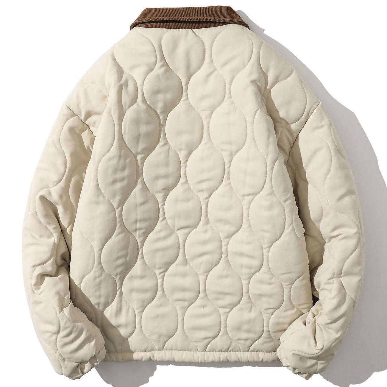 Tntwear® - Monogram Print Winter Coat - tntwear1