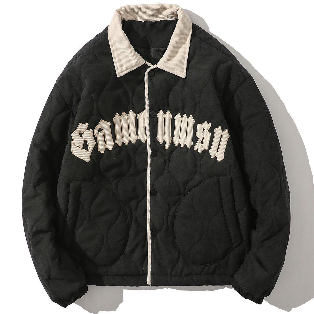 Tntwear® - Monogram Print Winter Coat - tntwear1
