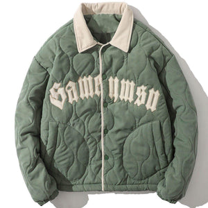 Tntwear® - Monogram Print Winter Coat - tntwear1