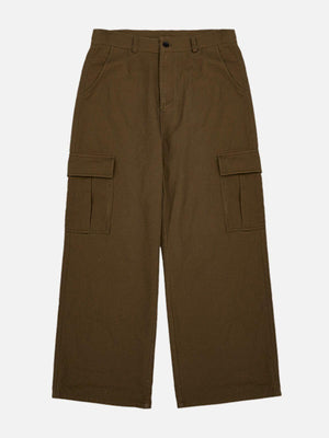Tntwear® - Multi-Pocket Wide Leg Cargo Pants - tntwear1