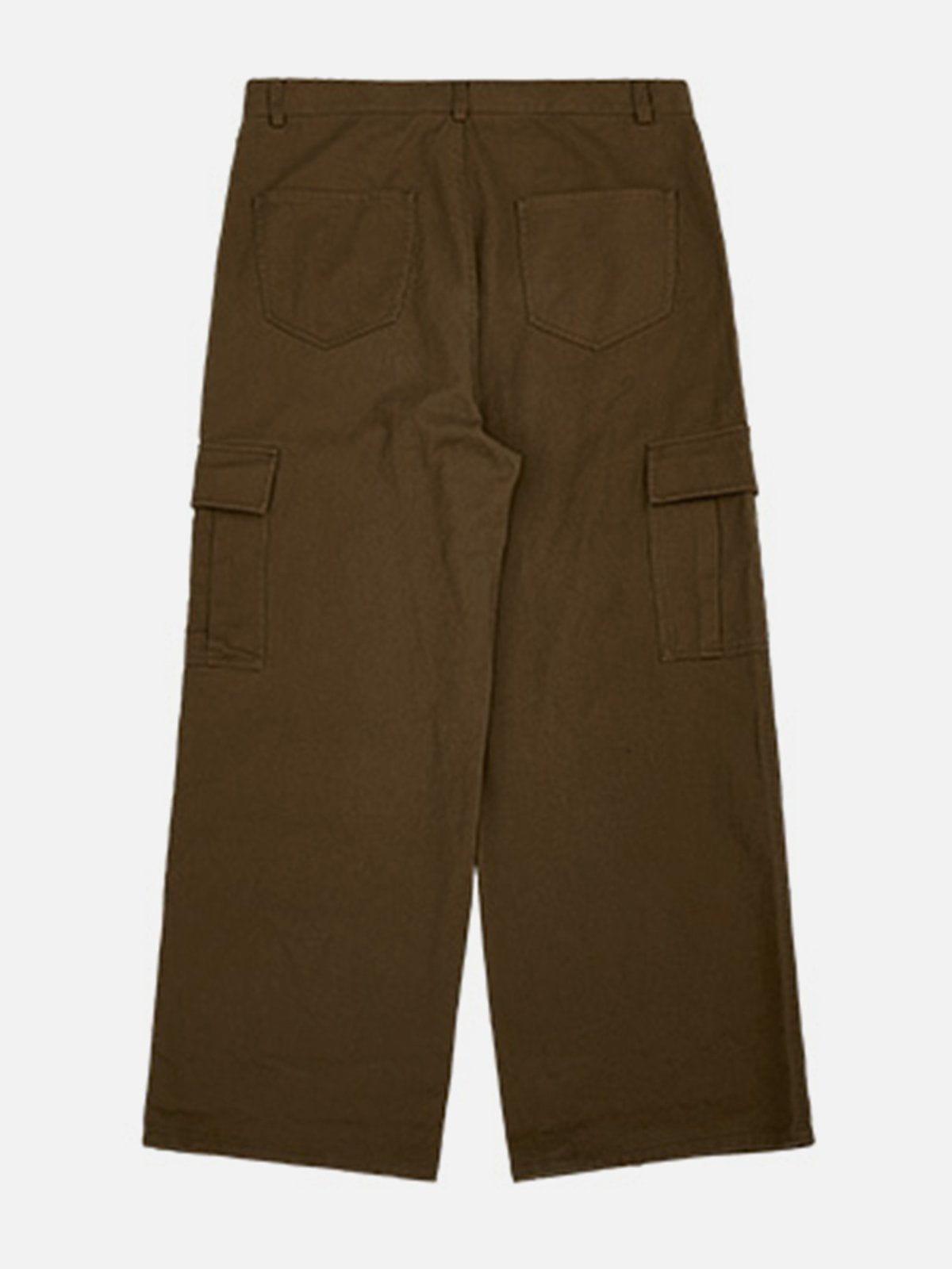 Tntwear® - Multi-Pocket Wide Leg Cargo Pants - tntwear1