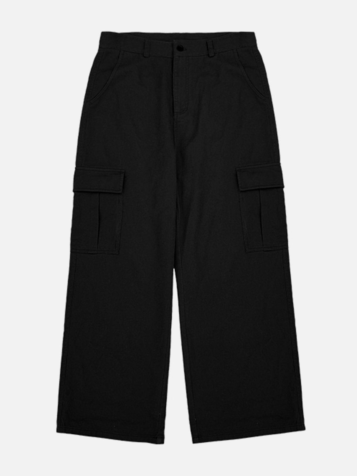 Tntwear® - Multi-Pocket Wide Leg Cargo Pants - tntwear1