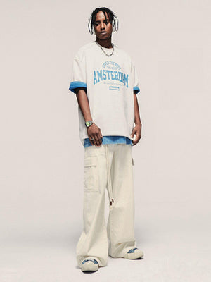 Tntwear® - Multi-Pocket Wide Leg Cargo Pants - tntwear1