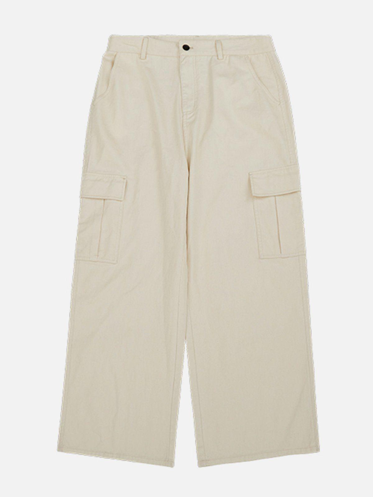 Tntwear® - Multi-Pocket Wide Leg Cargo Pants - tntwear1