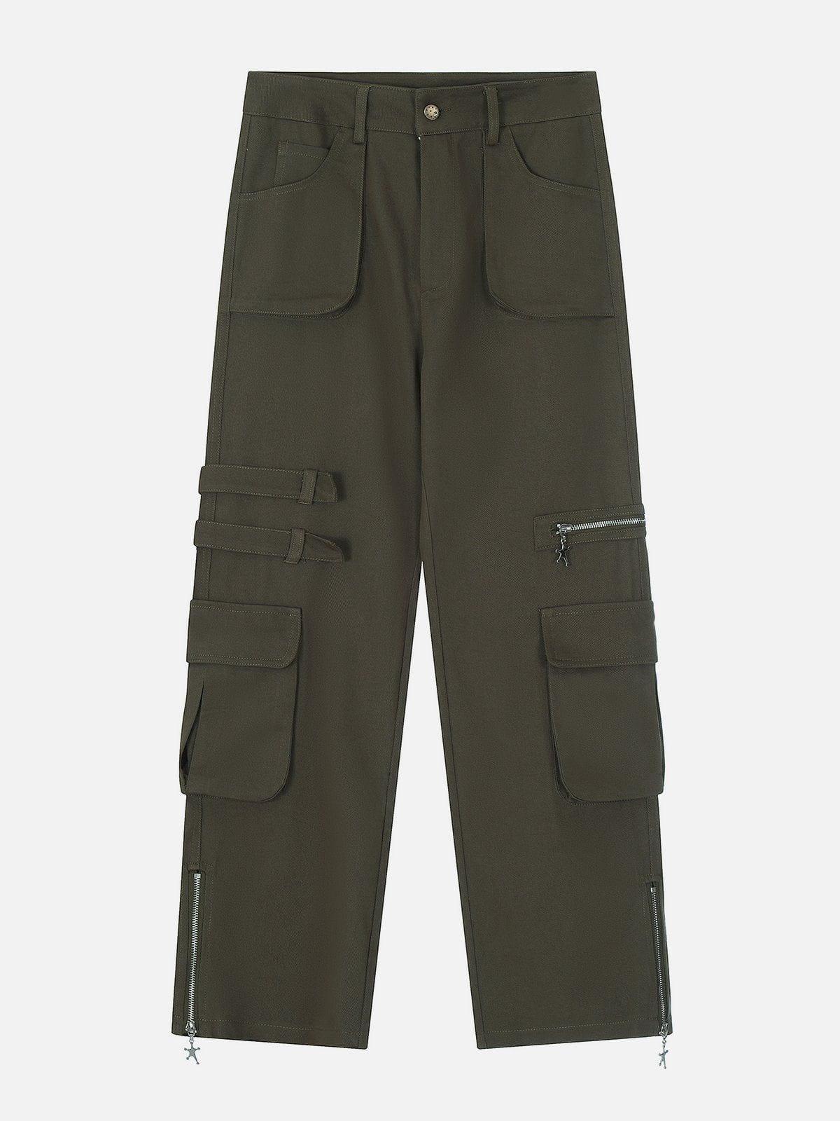 Tntwear® - Multi-Pocket Zippered Cargo Pants - tntwear1