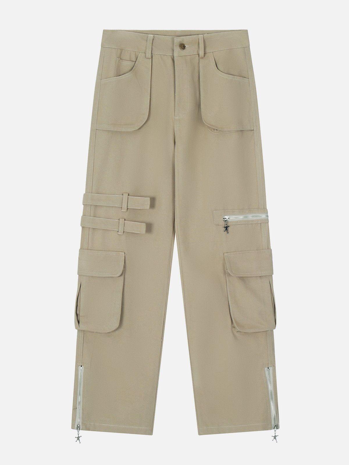 Tntwear® - Multi-Pocket Zippered Cargo Pants - tntwear1