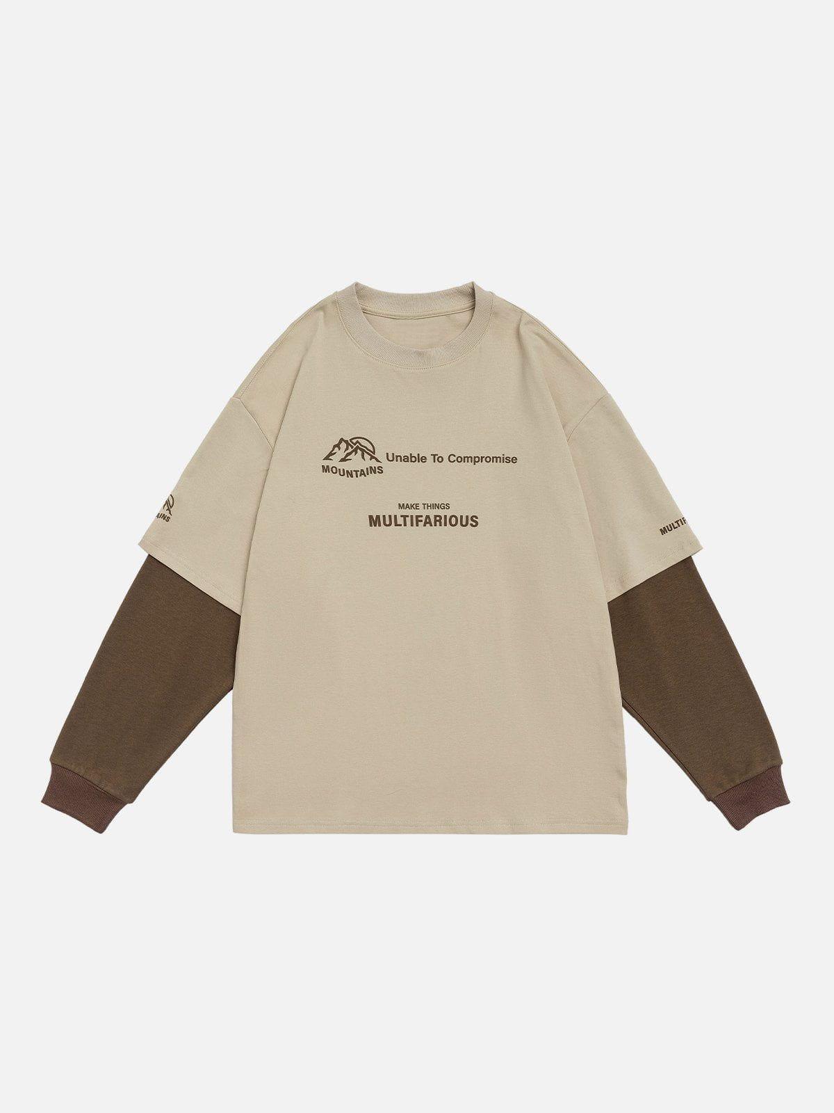 Tntwear® - Multifarious Print Panel Sweatshirt - tntwear1