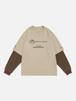 Tntwear® - Multifarious Print Panel Sweatshirt - tntwear1