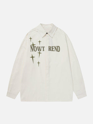 Tntwear® - NOWT REND Print Long-Sleeved Shirt - tntwear1