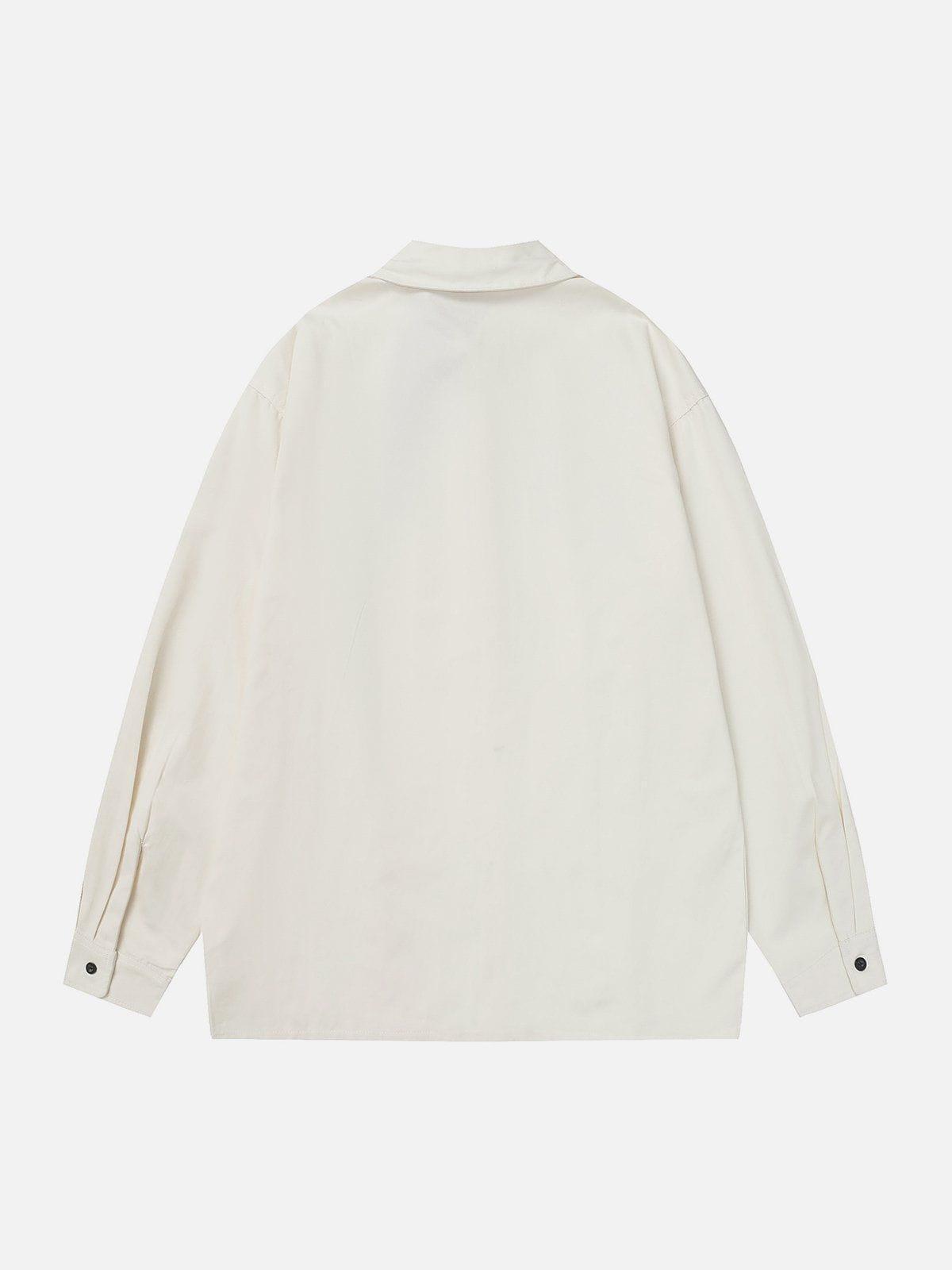Tntwear® - NOWT REND Print Long-Sleeved Shirt - tntwear1