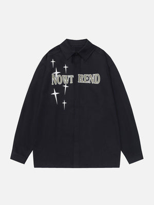 Tntwear® - NOWT REND Print Long-Sleeved Shirt - tntwear1