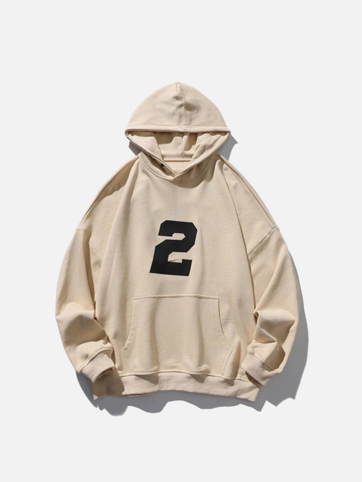Tntwear® - Number “2” Print Hoodie - tntwear1