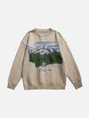 Tntwear® - Oil Painting Mountain Sweater - tntwear1