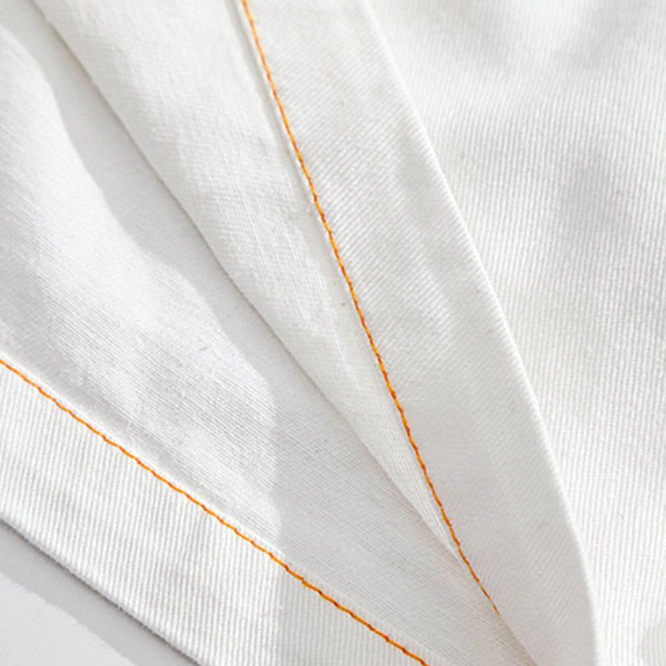 Tntwear® - Open Thread Embroidery Shorts - tntwear1