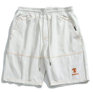 Tntwear® - Open Thread Embroidery Shorts - tntwear1