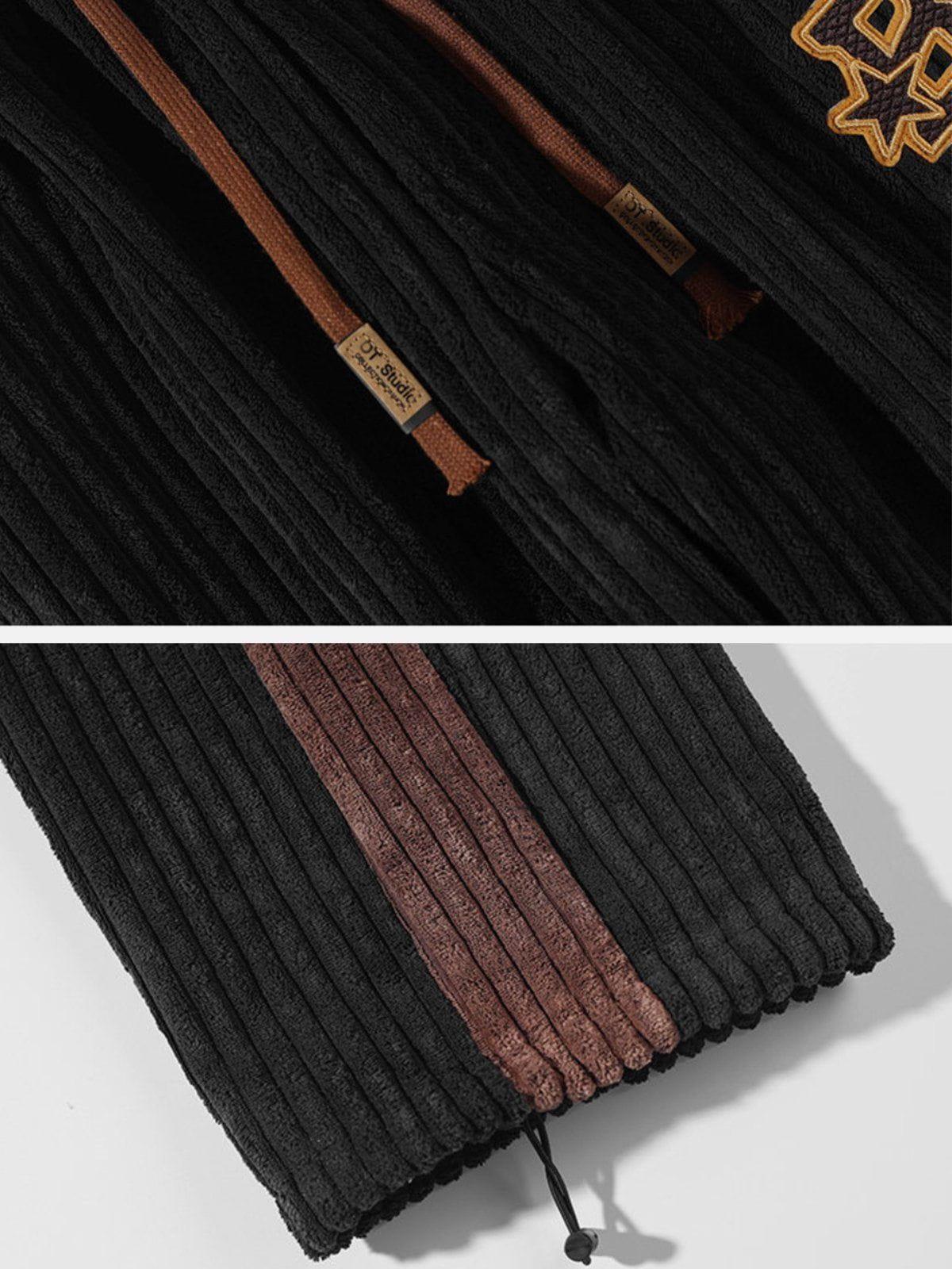 Tntwear® - Patchwork Corduroy Sweatpants - tntwear1