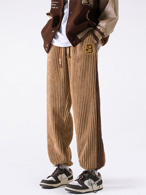 Tntwear® - Patchwork Corduroy Sweatpants - tntwear1