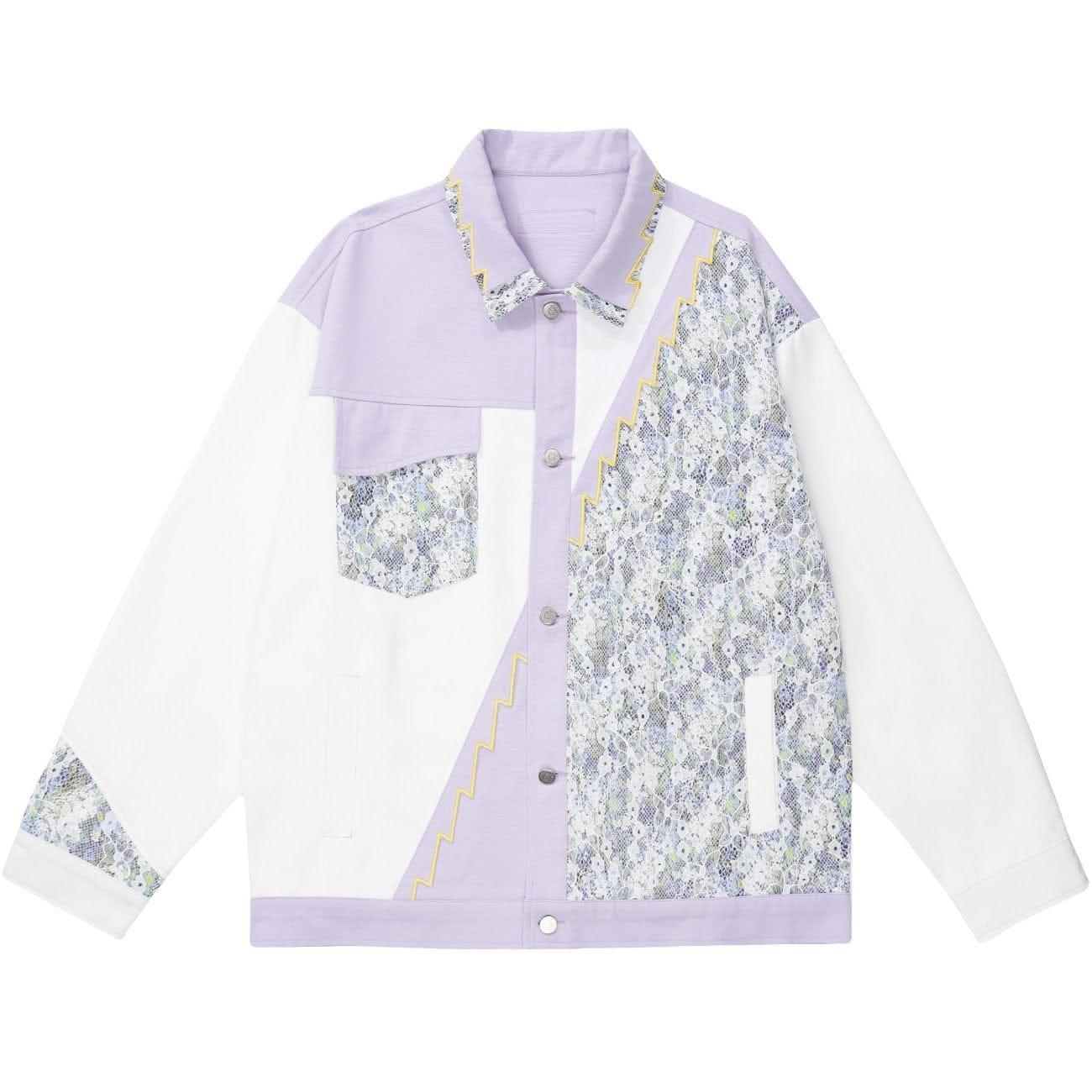 Tntwear® - Patchwork Embroidered Jacket - tntwear1