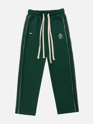 Tntwear® - Patchwork Embroidery Sweatpants - tntwear1