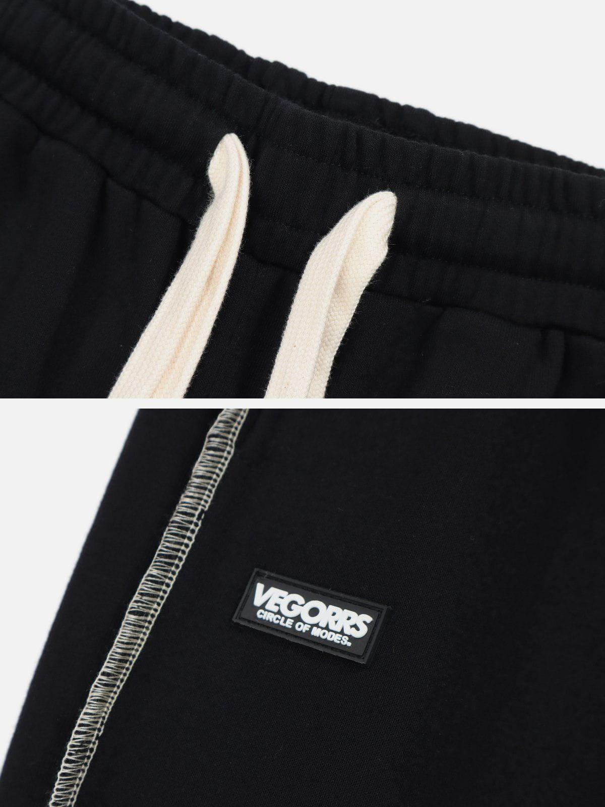 Tntwear® - Patchwork Embroidery Sweatpants - tntwear1