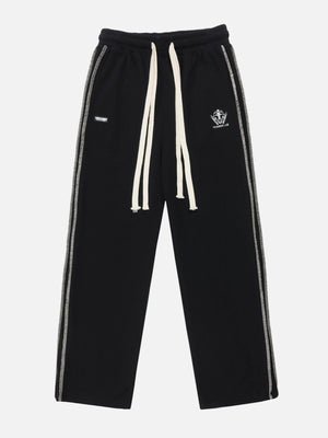 Tntwear® - Patchwork Embroidery Sweatpants - tntwear1