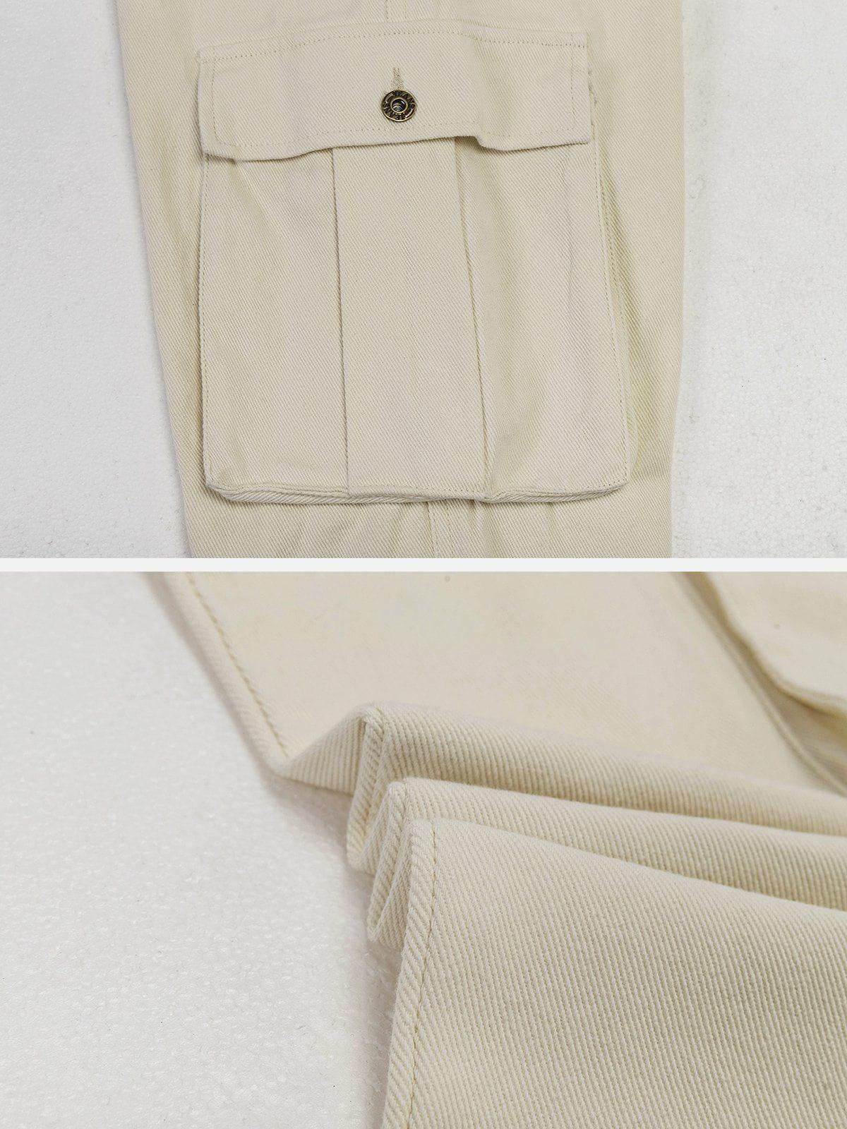 Sneakerland® - Patchwork Loose Cargo Pants - tntwear1
