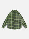 Sneakerland® - PLAID Contrasting Colors Shacket - tntwear1