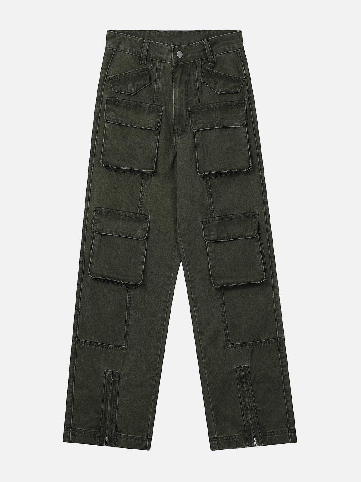 Sneakerland® - Pocket Patchwork Cargo Pants - tntwear1