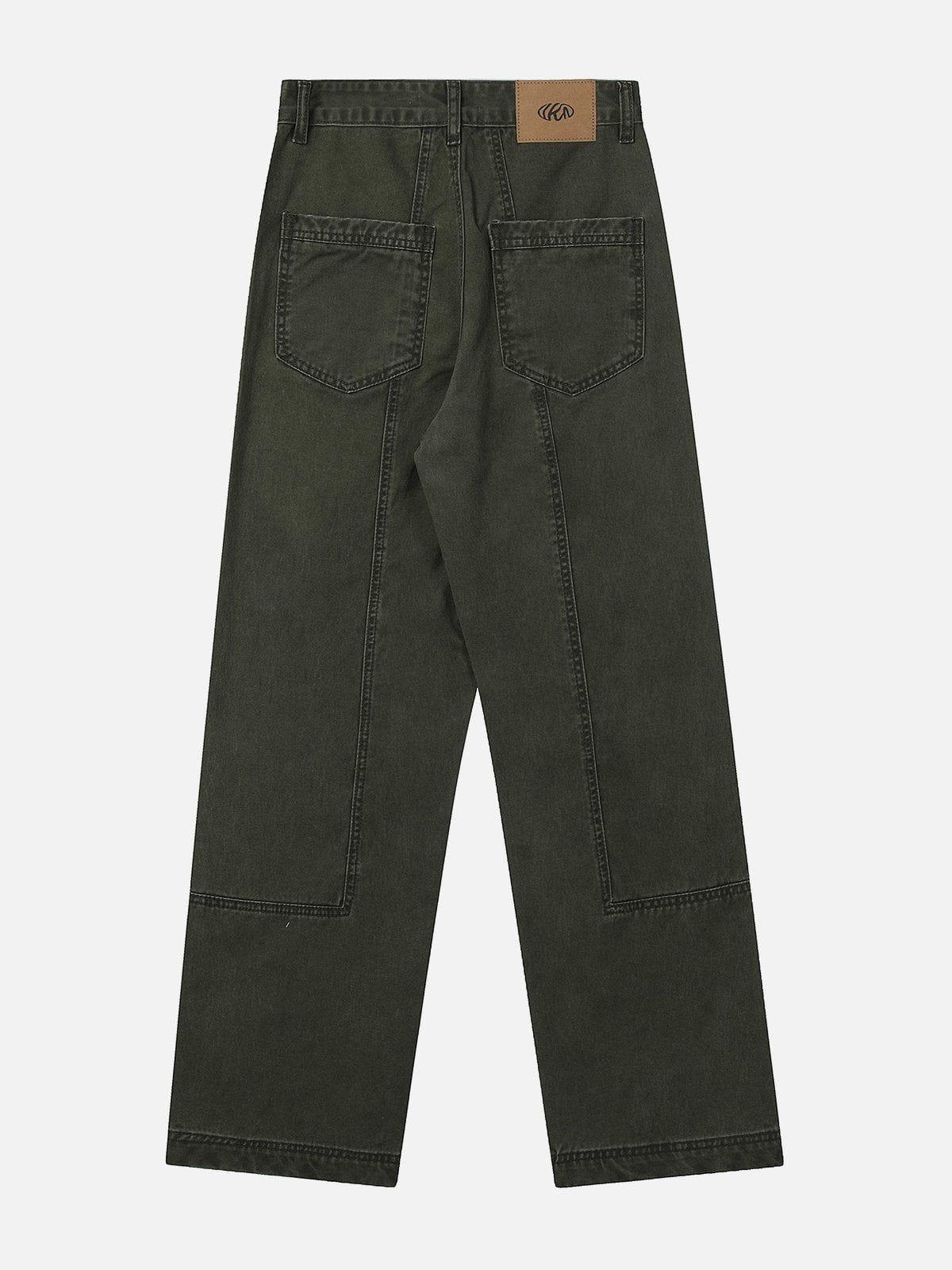 Sneakerland® - Pocket Patchwork Cargo Pants - tntwear1