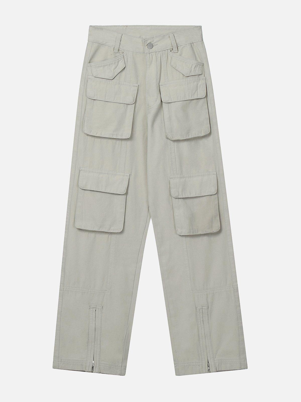 Sneakerland® - Pocket Patchwork Cargo Pants - tntwear1