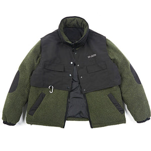 Tntwear® - Pocket Splicing Sherpa Winter Coat - tntwear1
