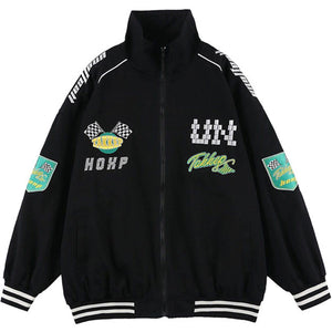 Tntwear® - Print Stitching Winter Coat - tntwear1