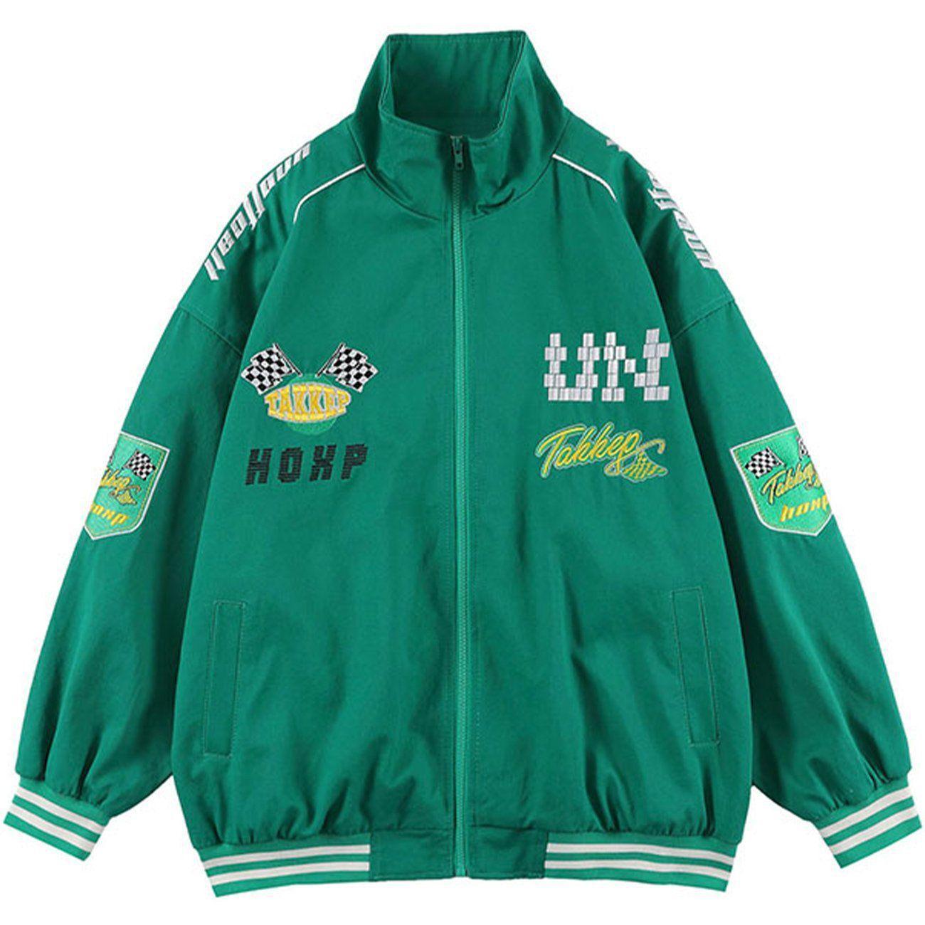 Tntwear® - Print Stitching Winter Coat - tntwear1
