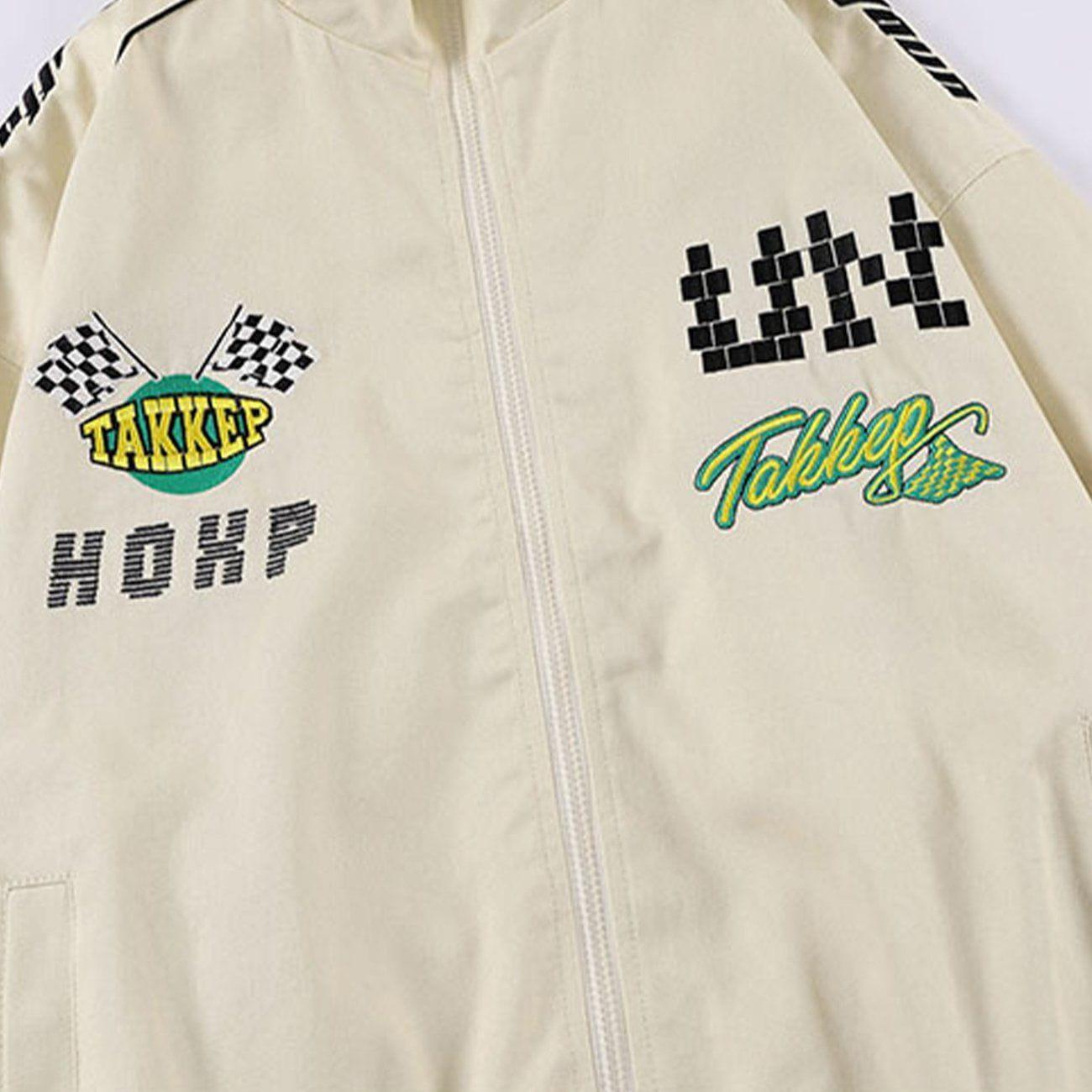 Tntwear® - Print Stitching Winter Coat - tntwear1