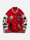 Tntwear® - Puzzle Embroidery Varsity Jacket - tntwear1