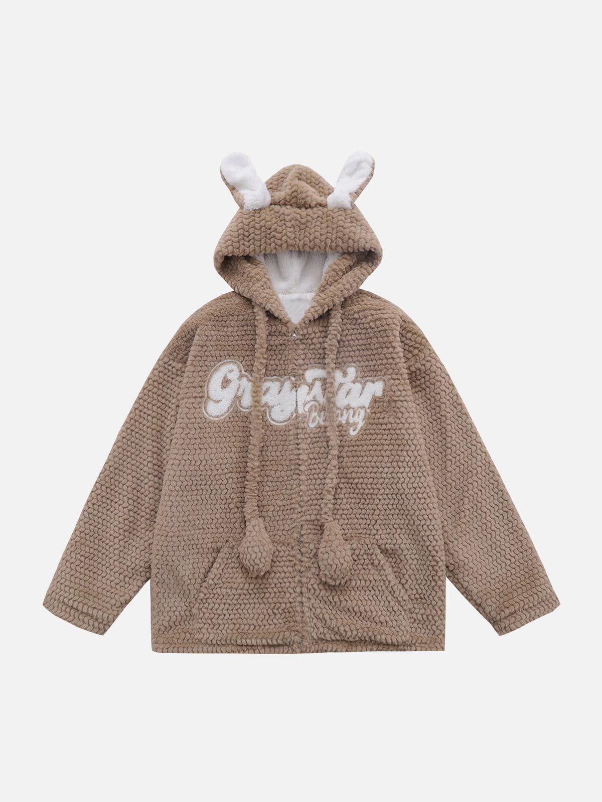 Tntwear® - Rabbit Ears Hooded Winter Coat - tntwear1
