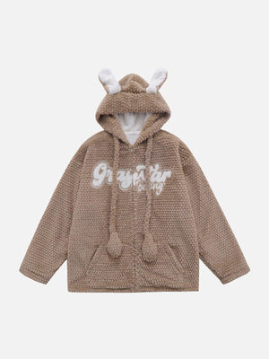Tntwear® - Rabbit Ears Hooded Winter Coat - tntwear1
