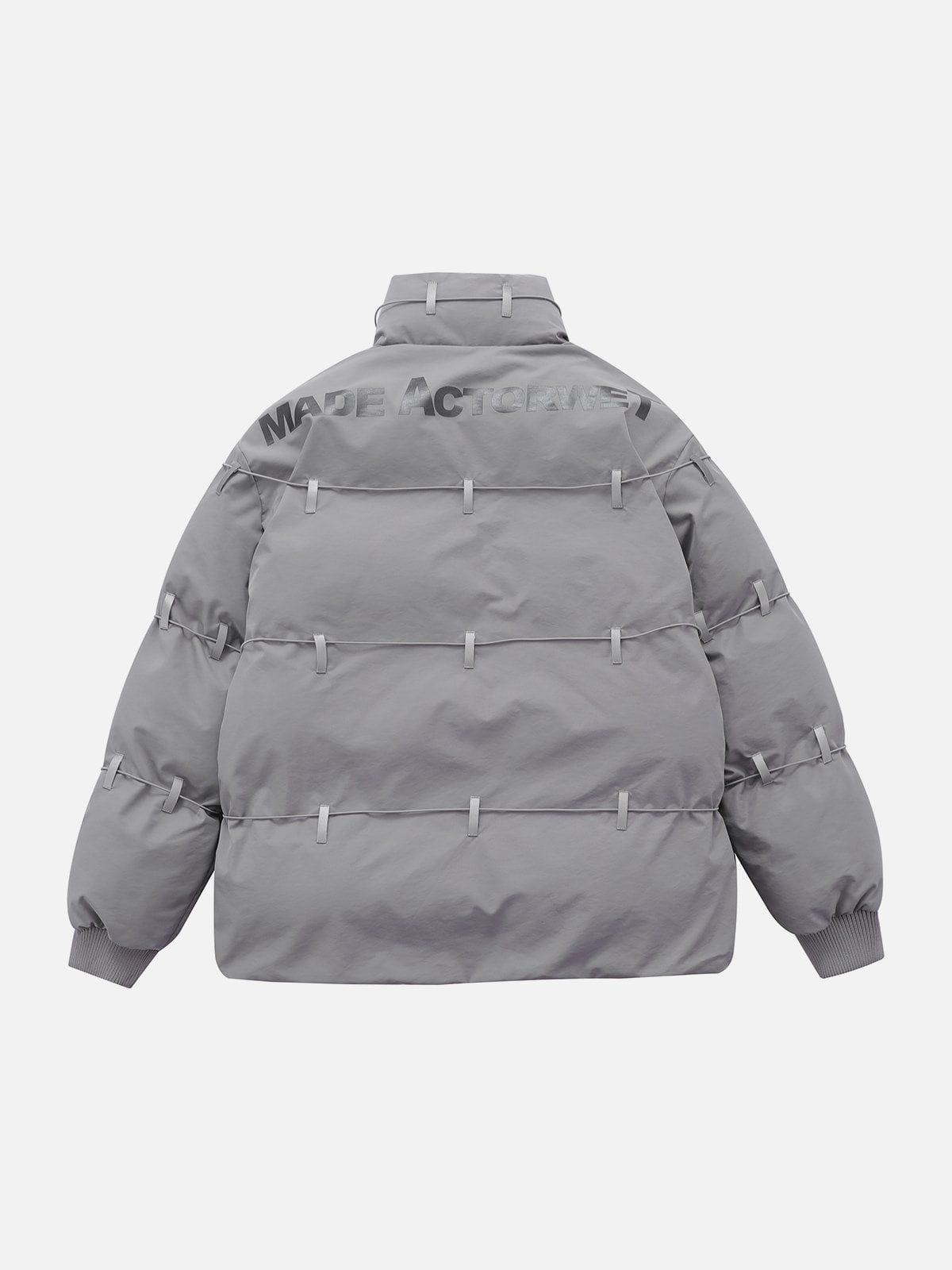 Tntwear® - Reflective Straps Winter Coat - tntwear1