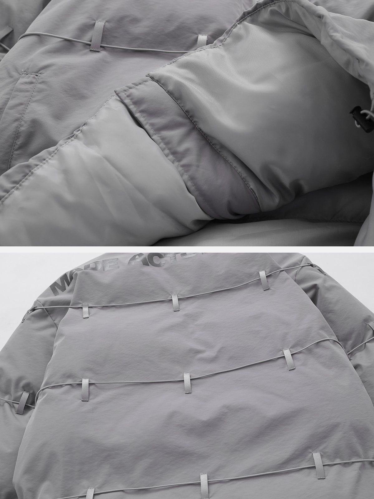 Tntwear® - Reflective Straps Winter Coat - tntwear1