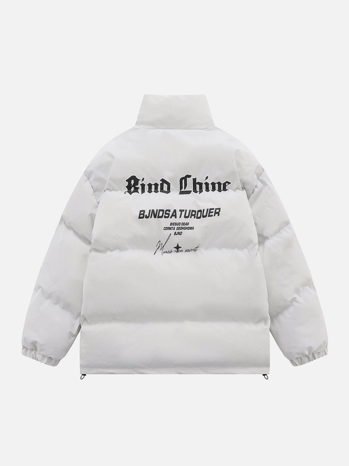 Tntwear® - Retro Letters Winter Coat - tntwear1