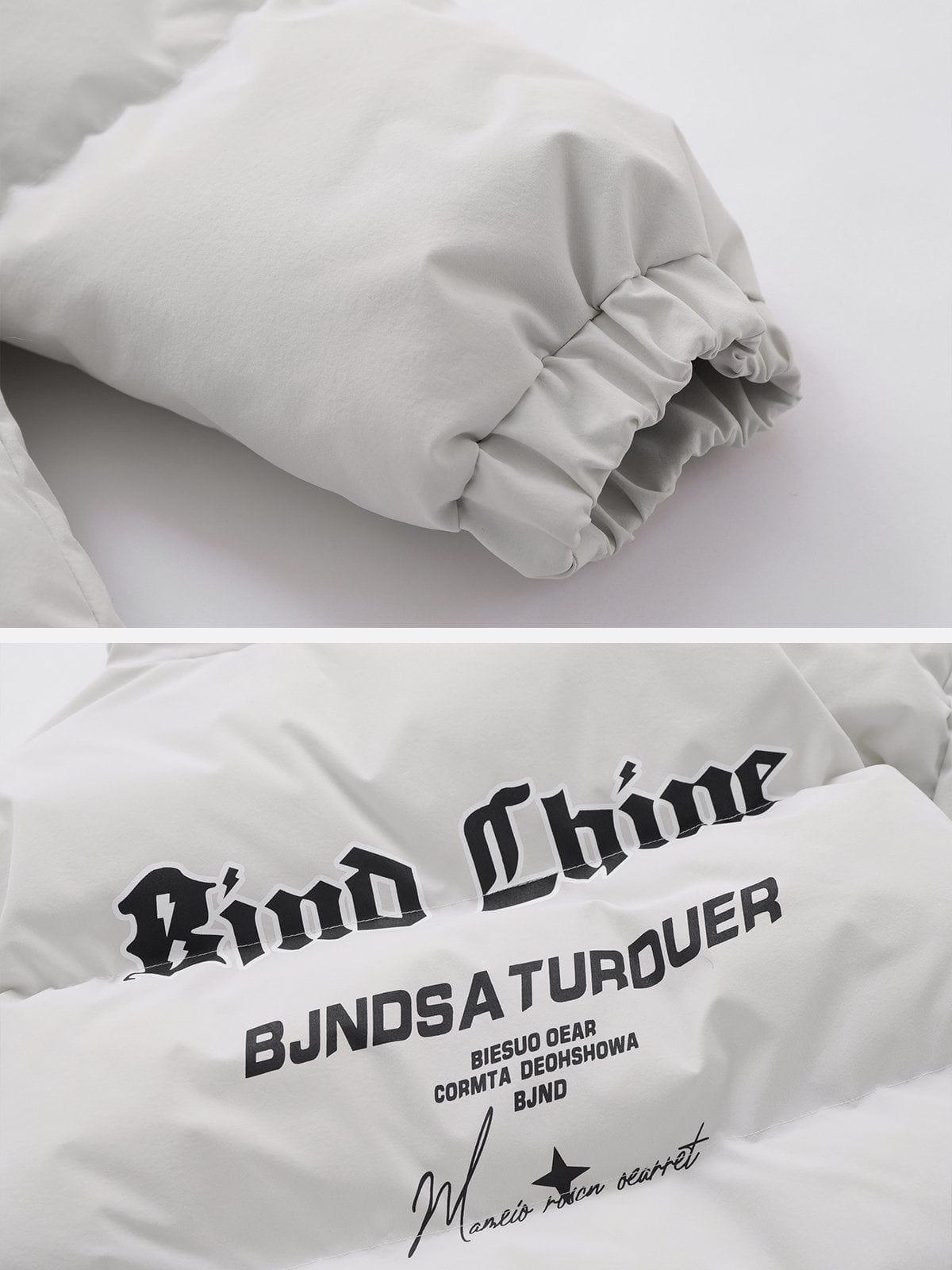 Tntwear® - Retro Letters Winter Coat - tntwear1