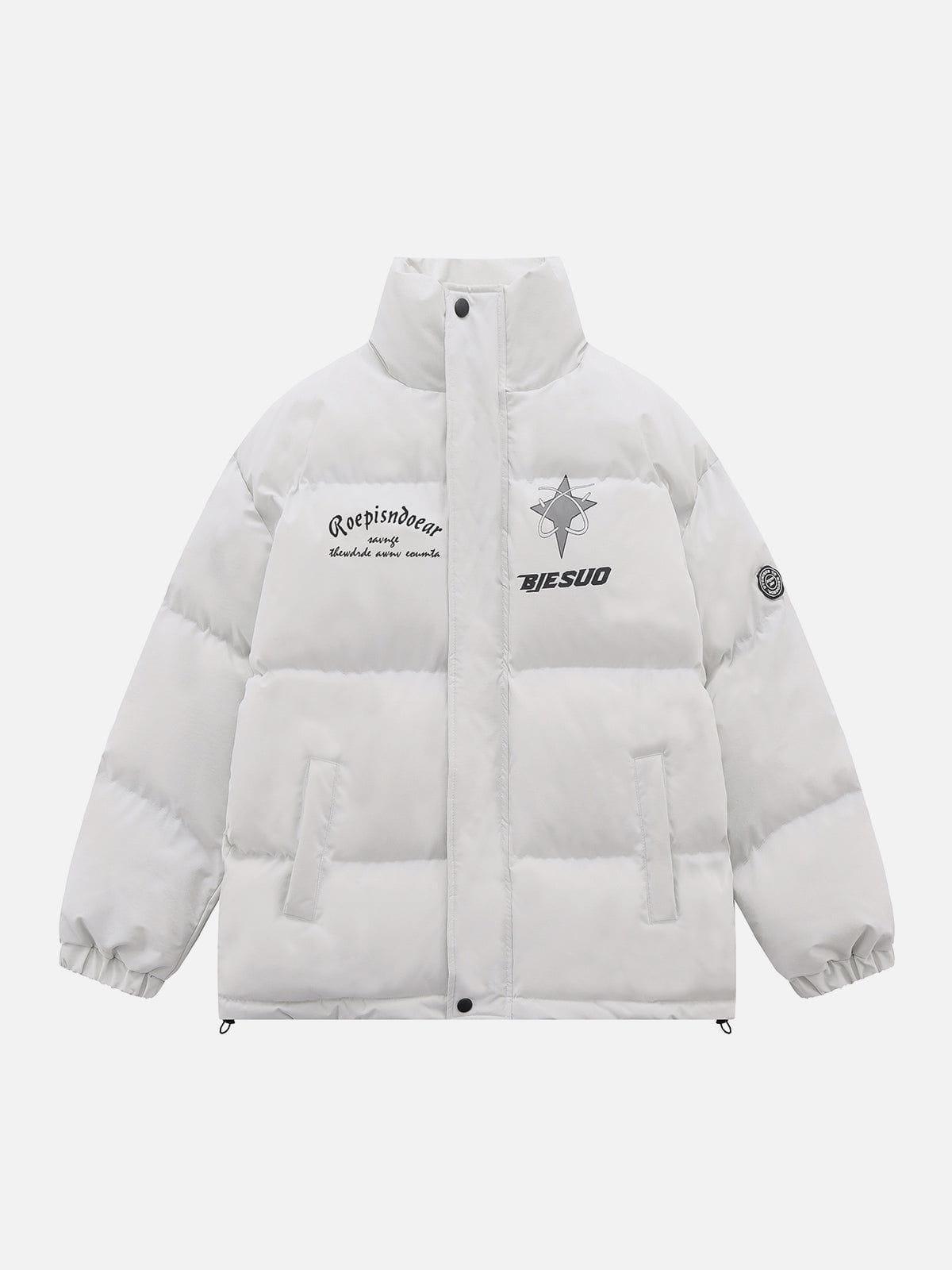 Tntwear® - Retro Letters Winter Coat - tntwear1