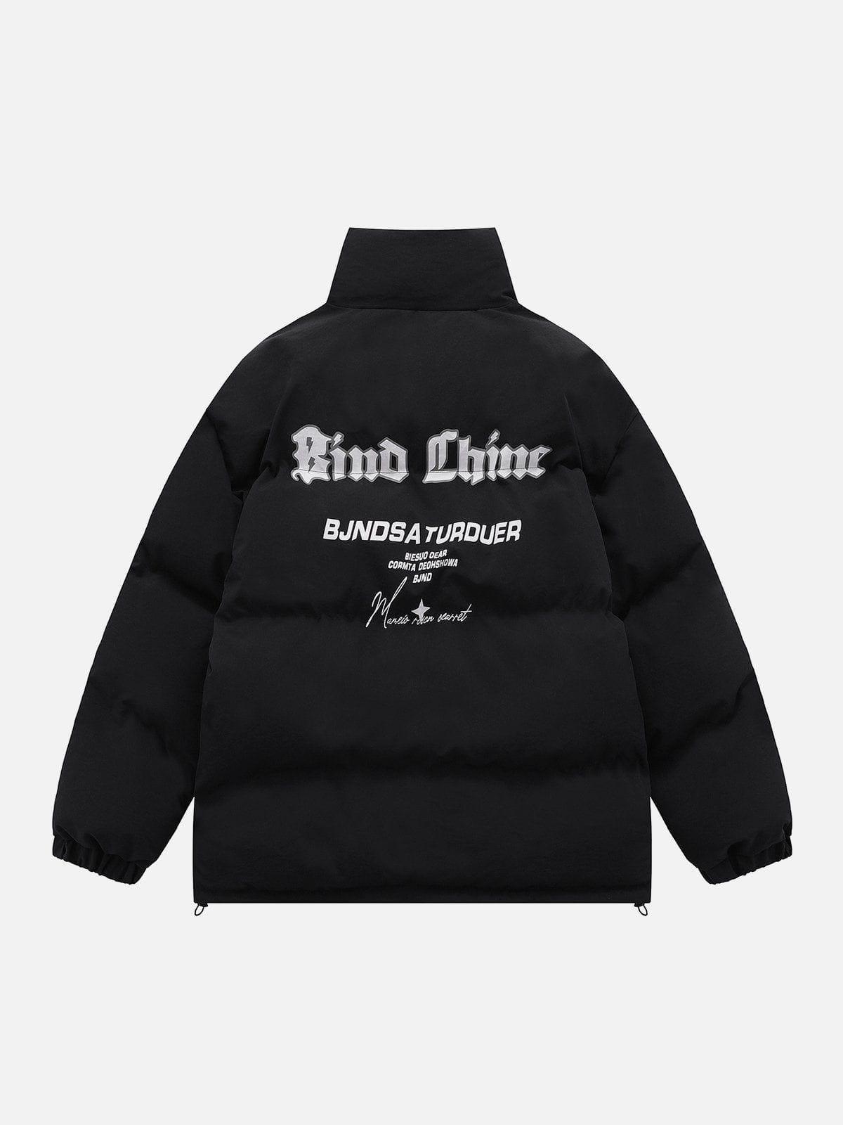 Tntwear® - Retro Letters Winter Coat - tntwear1