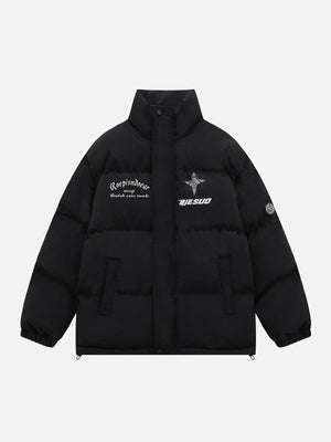 Tntwear® - Retro Letters Winter Coat - tntwear1