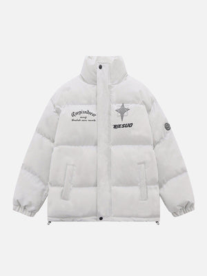 Tntwear® - Retro Letters Winter Coat - tntwear1