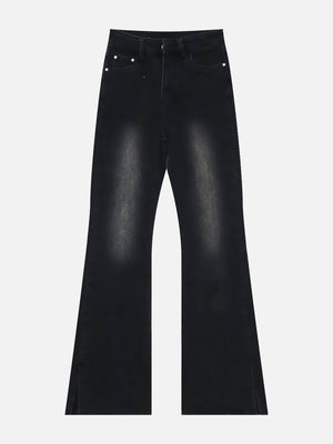 Tntwear® - Rough Edge Flared Jeans - tntwear1